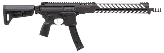 Picture of Sig Sauer Rmpx16b935 Mpx Pcc 9Mm Luger 35+1 16", Black, Slim M-Lok Handgaurd, Folding Magpul Sl-K Stock, Three Chamber Comp, Timney Trigger, Ambi Controls 