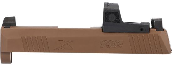 Picture of Sig Sauer 8900984 P365x Slide Assembly With Micro Optics Cut Coyote Tan Nitride Xray3 Day Night Sights For 9Mm 3.1" Barrel 