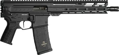 Picture of Cmmg 94A8041ab Dissent Mk4 9Mm Luger 33+1 10.50", Black, Picatinny Brace Adapter, 9.60" M-Lok Handguard, Left Side Charging Handle, Zeroed Linear Comp, Zeroed Drop-In Single Stage Trigger 