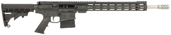 Picture of Great Lakes Firearms Gl10308ssblk Ar-10 308 Win 20+1 18" Stainless, Black Rec, M-Lok Handgaurd, Carbine Stock, A2 Grip, Muzzle Brake 