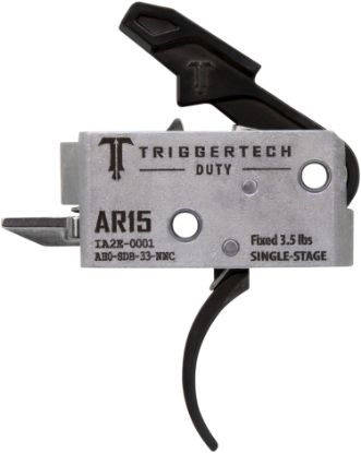 Picture of Triggertech Ah0sdb33nnc Duty Curved Trigger Single-Stage 3.50 Lbs Draw Weight Fits Ar-15 