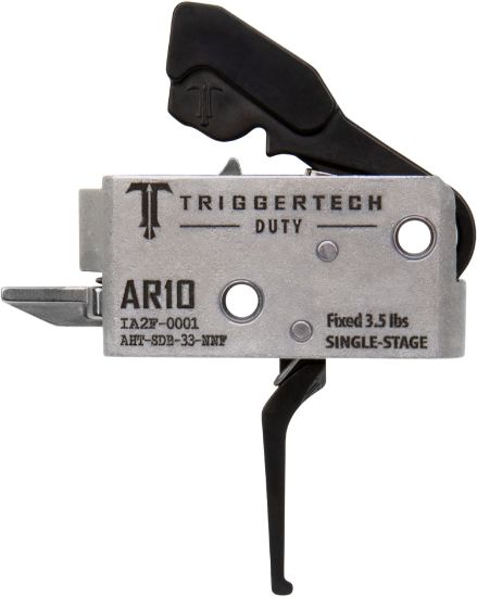 Picture of Triggertech Ahtsdb33nnf Duty Flat Trigger Single-Stage 3.50 Lbs Draw Weight Fits Ar-10 