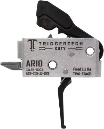 Picture of Triggertech Ahttdb33nnf Duty Flat Trigger Two-Stage 3.50 Lbs Draw Weight Fits Ar-10 