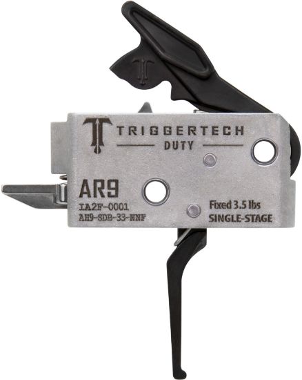 Picture of Triggertech Ah9sdb33nnf Duty Flat Trigger Single-Stage 3.50 Lbs Draw Weight Fits Ar-9 