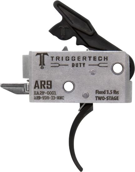 Picture of Triggertech Ah9tdb33nnc Duty Curved Trigger Two-Stage 3.50 Lbs Draw Weight Fits Ar-9 