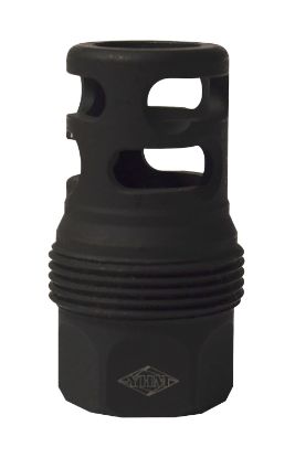 Picture of Yankee Hill 4445Mb24 Srx Q.D. Muzzle Brake Short Black Phosphate Steel With 5/8"-24 Tpi For Srx Adapters 