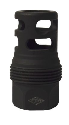 Picture of Yankee Hill 4445Mb24b Srx Q.D. Muzzle Brake Short Black Phosphate Steel With 11/16"-24 Tpi For Srx Adapters 
