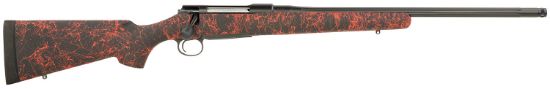 Picture of Sauer S1hsgplr7mmprc 100 7Mm Prc 4+1 24" Fluted Threaded Barrel, Black Cerakote Barrel/Rec, Red Splatter Hs Precision Synthetic Stock, Adjustable Trigger, Target Bolt Ball Knob 