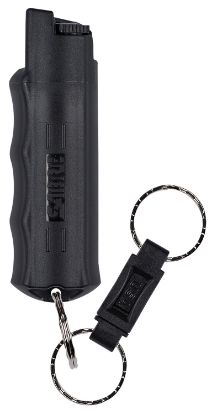 Picture of Sabre Hc14bkus02 Pepper Spray Red Usa Formula Spray With Quick Release Key Ring 25 Bursts Range 10 Ft Black 