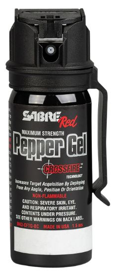 Picture of Sabre Mk3cftgbc Crossfire Pepper Gel 18 Bursts Range 18 Ft Black 