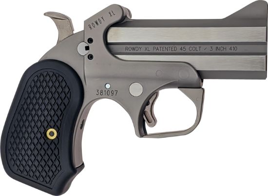 Picture of Bond Arms Barwxl Rowdy Xl 45 Colt (Lc) .410 2Rd Shot 3.50" Matte Stainless Steel Frame Black Extended B6 Resin Grips 