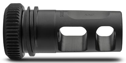 Picture of Advanced Armament Company 64132 Blackout Muzzle Brake 22 Cal 1/2"-28 Tpi, Black Steel, For Aac 51T Suppressors 