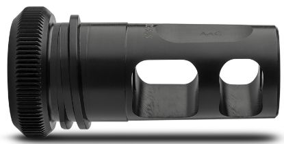 Picture of Advanced Armament Company 64133 Blackout Muzzle Brake 30 Cal 5/8"-24 Tpi, Black Steel, For Aac Mk13-Sd Suppressors 