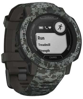 Picture of Garmin 0100262613 Instinct 2 Standard Edition Gps/Smart Features 32Mb Memory Graphite Camo Size 45Mm Compatible W/ Iphone/Android 