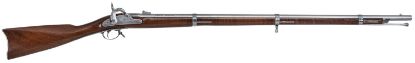 Picture of Traditions R186100 1861 Springfield 58 Cal Percussion 40" Stainless Round Barrel, Oiled Walnut Stock, Fixed Front Sight, Adjustable Rear Sight 