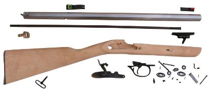 Picture of Traditions Krc53008 Deerhunter 50 Cal Percussion 24" Natural Stainless Octagon Barrel Unfinished Hardwood Stock Sidelock Action Lite Optic Sights 