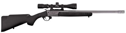 Picture of Traditions Crs-471130T Outfitter G3 Takedown 45-70 Gov 1Rd 22", Stainless Cerakote Barrel/Rec, Black Synthetic Stock, Muzzle Brake, 3-9X40mm Bdc Scope 