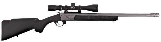 Picture of Traditions Crs-471130T Outfitter G3 Takedown 45-70 Gov 1Rd 22", Stainless Cerakote Barrel/Rec, Black Synthetic Stock, Muzzle Brake, 3-9X40mm Bdc Scope 