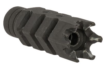 Picture of Ati Outdoors A5102251 Shark Muzzle Brake Black Oxide Steel With 1/2"-28 Tpi Threads For .223 Cal/5.56 Ar-15 
