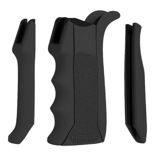 Picture of Hogue 13040 Modular Overmolded Black Rubber Pistol Grip With Finger Grooves Fits Ar-15/M16 