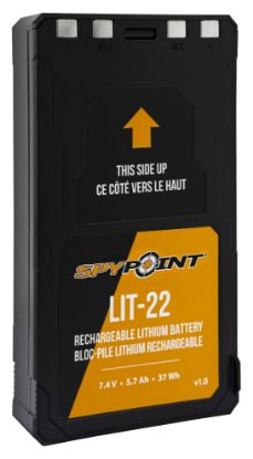 Picture of Spypoint 05549 Lit-22 Rechargeable Lithium Battery Pack Black 7.4 Volts 