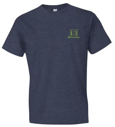 Picture of Hornady Gear 30991 Hornady T-Shirt Logo Stamp Indigo Short Sleeve Small 