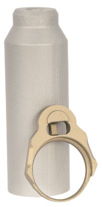 Picture of Q Llc Acchbtubesleeve Honey Badger Buffer Tube Sleeve Gray With End Plate 