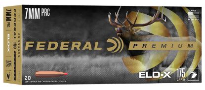 Picture of Federal P7prceldx1 Premium Eld-X 7Mm Prc 175 Gr Extremely Low Drag Expanding 20 Per Box/ 10 Case 