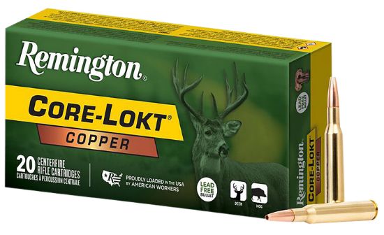 Picture of Remington Ammunition R27856 Core-Lokt Copper 243 Win 85 Gr Copper Hollow Point 20 Per Box/ 10 Case 