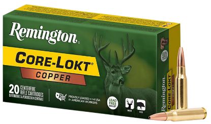 Picture of Remington Ammunition R27854 Core-Lokt Copper 308 Win 150 Gr Copper Hollow Point 20 Per Box/ 10 Case 