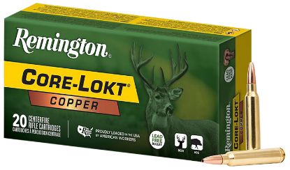 Picture of Remington Ammunition R27858 Core-Lokt Copper 300 Win Mag 180 Gr Copper Hollow Point 20 Per Box/ 10 Case 