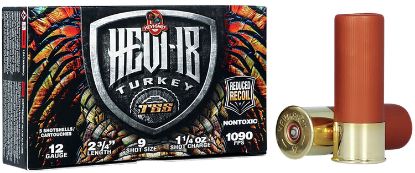 Picture of Hevi-Shot Hs4109 Hevi-18 Tss Turkey 12 Gauge 2.75" 1 1/4 Oz Tungsten 9 Shot 5 Per Box/ 10 Case 