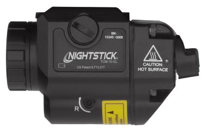 Picture of Nightstick Tcm10gl Compact Weapon-Mounted Light With Green Laser Black Anodized 650 Lumens White Light 