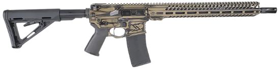 Picture of Seekins Precision 0011300073Fdebw Nx15 223 Wylde 30+1 16", Fde Battleworn Rec/Handgaurd, Black Magpul Collapsible Carbine Stock & Grip, Nest Flash Hider, Timney Trigger, Ambi Controls 