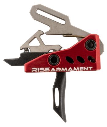 Picture of Rise Armament Ra535blkarp Ra-535 Advanced Performance Single-Stage Straight With 3.50 Lbs Draw Weight, Red Housing & Black Trigger For Ar-Platform, Includes Pins 