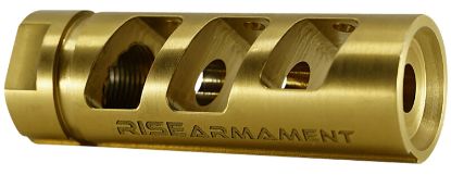 Picture of Rise Armament Ra701223tin Ra-701 Gold Nitride Titanium With 1/2"-28 Tpi Threads For 22 Cal 