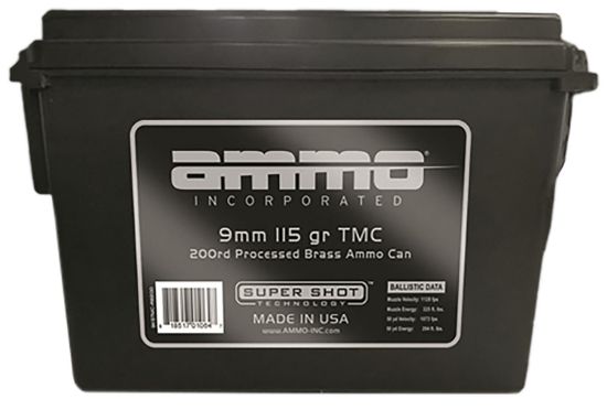 Picture of Ammo Inc 9115Tmc-Rb200 Signature 9Mm Luger 115Gr Total Metal Case/200 Per Box 