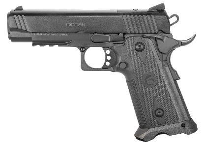 Picture of Girsan 395050 Witness2311 45 Acp 11+1 5" Black Steel Barrel, Black Serrated Steel Slide, Black Polymer Frame W/Beavertail & Picatinny Rail, Black Checkered Polymer Grip, Ambidextrous 