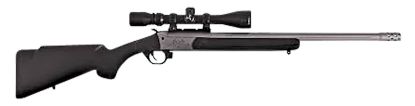 Picture of Traditions Crs-351130Wt Outfitter G3 Takedown 35 Whelen 1Rd 22", Stainless Cerakote Barrel/Rec, Black Synthetic Stock, Muzzle Brake, 3-9X40mm Bdc Scope 