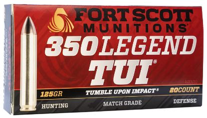 Picture of Fort Scott Munitions 350125Scv Tumble Upon Impact (Tui) Rifle 350 Legend 125 Gr Solid Copper Spun 20 Per Box/ 10 Case 