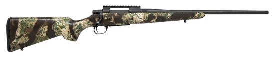 Picture of Howa Hcsl308grn M1500 Super Lite Full Size 308 Win 5+1 20" Blued Threaded Barrel, Blued Picatinny Rail Steel Receiver, Green W/Black Webbing Fixed Stocky's Synthetic Stock 