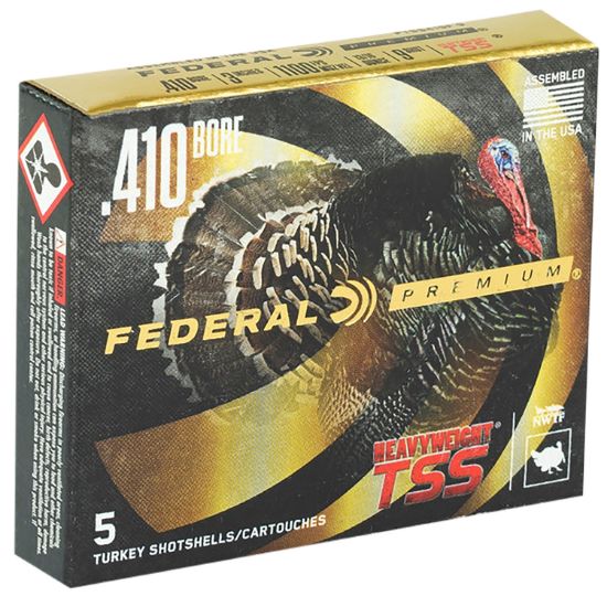 Picture of Federal Ptss419f7 Premium Turkey Heavyweight Tss 410 Gauge 3" 13/16 Oz Tungsten 7 Shot 5 Per Box/ 10 Case 