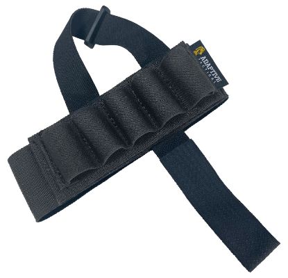 Picture of Adaptive Tactical At06400 Stock Mounted Shell Carrier 5Rd Shotshells, Removable Black Nylon, Non Slip Loops, Adj. Stock Fit 