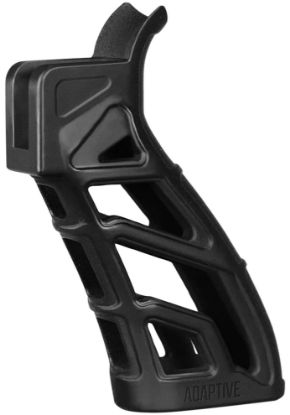 Picture of Adaptive Tactical At01900 Lightweight Tactical Grip (Ltg) Skeletonized Black Polymer, 25 Degree Grip Angle, Fits Ar Platform 