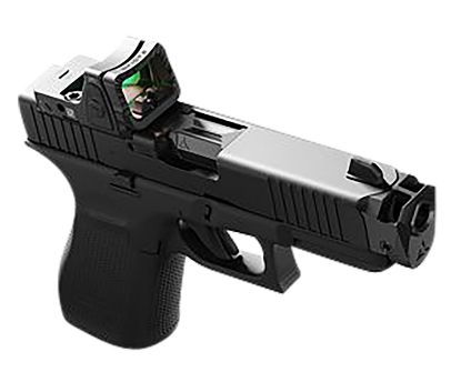 Picture of Radian Weapons G1502 Guardian Optic Guard W/Stealth Sights Black Anodized Hardcoat Aluminum Eps Mount Compatible W/Glock Mos Handgun 
