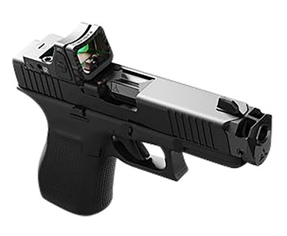Picture of Radian Weapons G2502 Guardian Optic Guard W/Stealth Sights Black Anodized Hardcoat Aluminum Eps Mount Compatible W/Walther Pdp 2.0 Handgun 