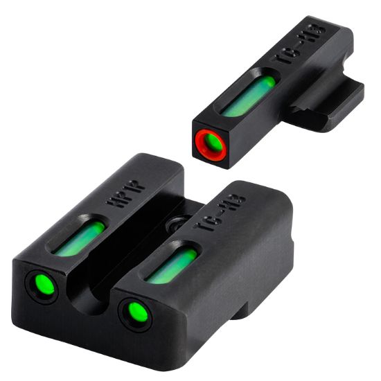 Picture of Truglo Tg13xd2pc Tfx Pro Black | Green Tritium & Fiber Optic Orange Outline Front Sight Green Tritium & Fiber Optic Rear Sight 