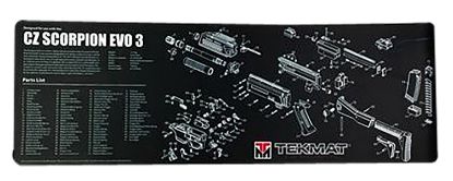 Picture of Tekmat Tekr36czscorpion Cz Scorpion Evo 3 Cleaning Mat Cz Scorpion Evo 3 Parts Diagram 12" X 36" 