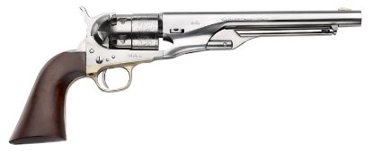 Picture of Pietta Pf60os448 1860 Army "Old Silver" 44 Cal 8" 6Rd Old Silver Steel Frame, Cylinder & Round Barrel W/Walnut Grip 