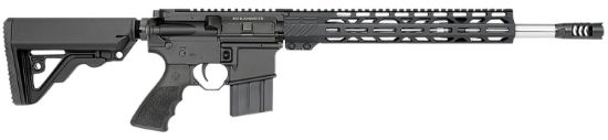 Picture of Rock River Arms 450B1562v1 Lar-15M All Terrain Hunter 450 Bushmaster 5+1 16" Stainless Barrel, Black Rec, 13" M-Lok Handgaurd, Oem Operator Car Stock & Muzzle Brake, Hogue Rubber Grip 